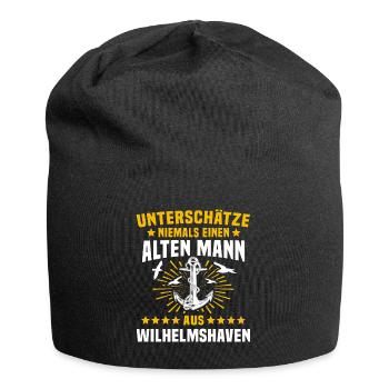 Lustige Wilhelmshaven Sprüche - Jersey-Beanie - Schwarz - Vorne