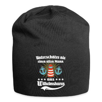 Lustige Wilhelmshaven Sprüche - Jersey-Beanie - Schwarz - Vorne