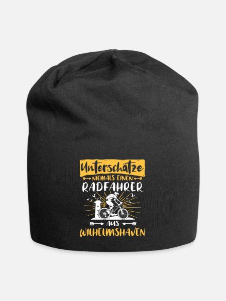 Wilhelmshaven Fahrradfahrer Wilhelmshavener - Jersey-Beanie - Schwarz