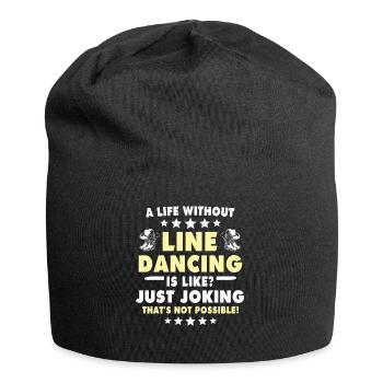 Danse en ligne - Bonnet en jersey - noir - Devant
