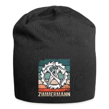 Zimmermann Zimmerer Zimmerei - Jersey-Beanie - Schwarz - Vorne