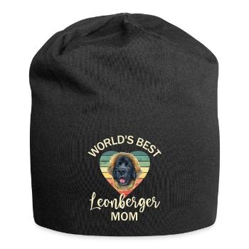 Dog Leonberger - Jersey Beanie - black - Front