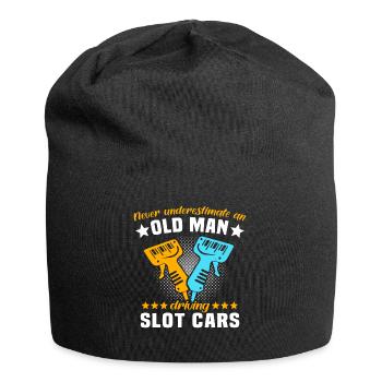 Slot Car Racing Old Man - Jersey-Beanie - Schwarz - Vorne