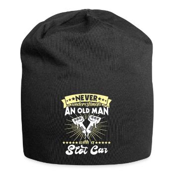 Slot Car Racing Old Man - Jersey-Beanie - Schwarz - Vorne