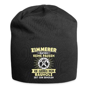 Zimmermann Zimmerer Zimmerleute - Jersey-Beanie - Schwarz - Vorne