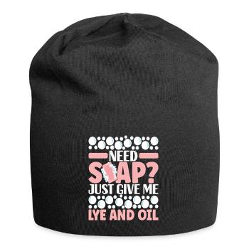 Seifenmacher Seife Machen - Jersey-Beanie - Schwarz - Vorne