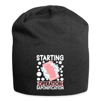 Seifenmacher Seife Machen - Jersey-Beanie - Schwarz - Vorne