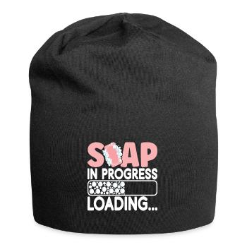Seifenmacher Seife Machen - Jersey-Beanie - Schwarz - Vorne