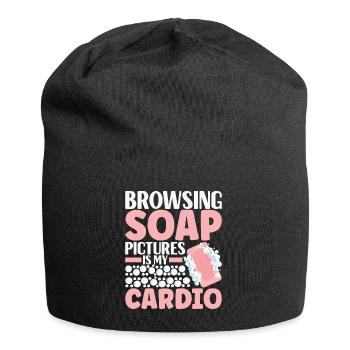 Seifenmacher Seife Machen - Jersey-Beanie - Schwarz - Vorne