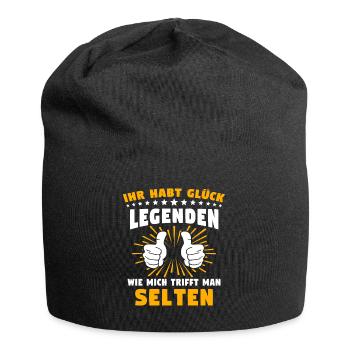 Legende Geschenk Legenden Legendär - Jersey-Beanie - Schwarz - Vorne