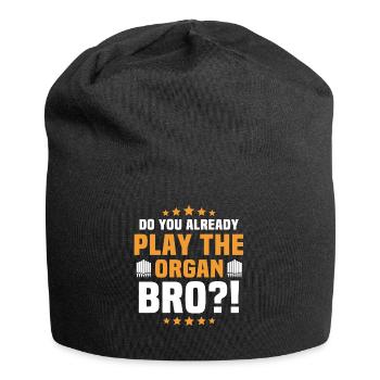 Orgelspieler Organist Orgel - Jersey-Beanie - Schwarz - Vorne