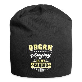 Orgelspieler Organist Orgel - Jersey-Beanie - Schwarz - Vorne