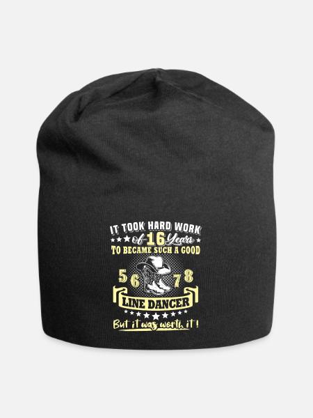 Line Dancing 16. Geburtstag 16 Jahre Line Dance - Jersey-Beanie - Schwarz