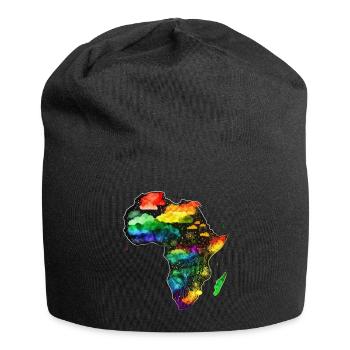 AFRIKA - KARTE - Jersey-Beanie - Schwarz - Vorne