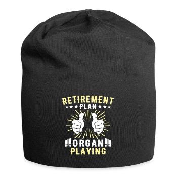 Organist Orgelspieler Orgel - Jersey-Beanie - Schwarz - Vorne