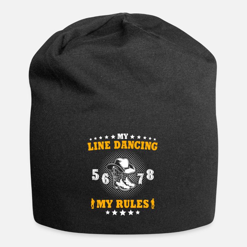 Line Dance - Jersey-Beanie - Schwarz
