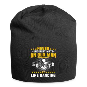 Underestimate Line Dance Man - Jersey Beanie - black - Front