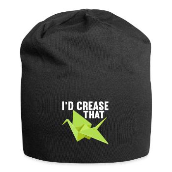 Origami - Jersey-Beanie - Schwarz - Vorne