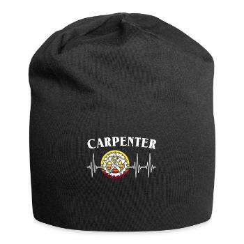 Ligne cardiaque de charpentier Zimmermann ECG - Bonnet en jersey - noir - Devant