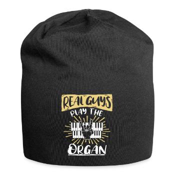 Orgelspieler Orgel Organisten - Jersey-Beanie - Schwarz - Vorne