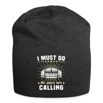 Church organist Organist Organist - Jersey Beanie - charcoal grey - Front