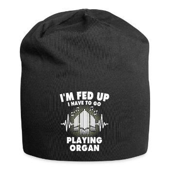 Kirchenorganist Organist - Jersey-Beanie - Schwarz - Vorne