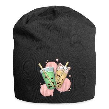 Bubble Tea 2 - Jersey-Beanie - Schwarz - Vorne