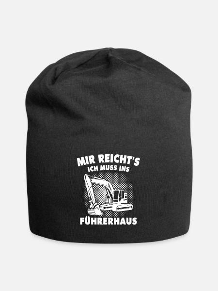 Baggerfahrer Bagger - Jersey-Beanie - Schwarz