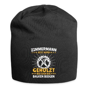 Zimmermann Zimmerer Zimmerleute - Jersey-Beanie - Schwarz - Vorne