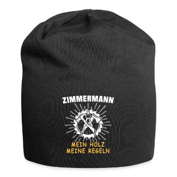 Zimmermann Zimmerer Zimmerleute - Jersey-Beanie - Schwarz - Vorne