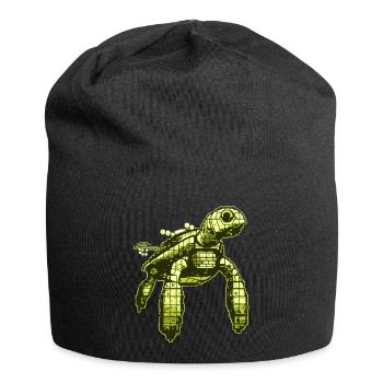 Videospiel 8 Bit Schildkröte - Jersey-Beanie - Schwarz - Vorne