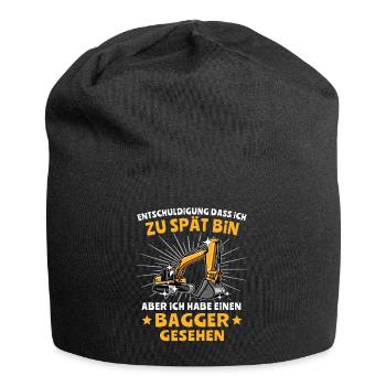 Baggerführer Bagger Baggerfahrer - Jersey-Beanie - Schwarz - Vorne