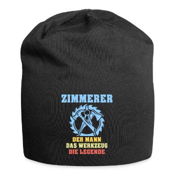 Zimmermann Zimmern Zimmerer - Jersey-Beanie - Schwarz - Vorne