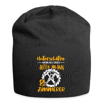 Zimmermann Zimmern Zimmerer - Jersey-Beanie - Schwarz - Vorne