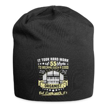 Organist 55. Geburtstag 55 Jahre Orgelspieler - Jersey-Beanie - Schwarz - Vorne
