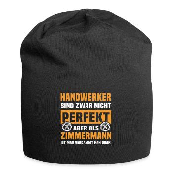 Zimmerer Zimmerleute Zimmermann - Jersey-Beanie - Schwarz - Vorne