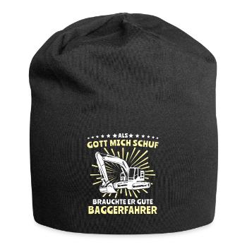 Baggerfuehrer Baggerfahrer - Jersey-Beanie - Schwarz - Vorne