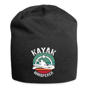 Kayak Flüsterer Kayaking - Jersey-Beanie - Schwarz - Vorne