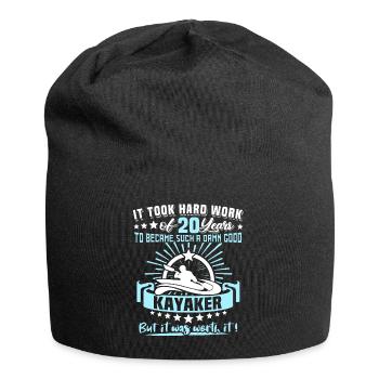 Kajaking 20. Geburtstag Kajak 20 Jahre Kajaker - Jersey-Beanie - Schwarz - Vorne