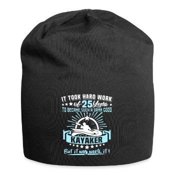 Kajaking 25. Geburtstag Kajak 25 Jahre Kajaker - Jersey-Beanie - Schwarz - Vorne