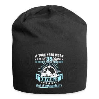 Kajaking 35. Geburtstag Kajak 35 Jahre Kajaker - Jersey-Beanie - Schwarz - Vorne