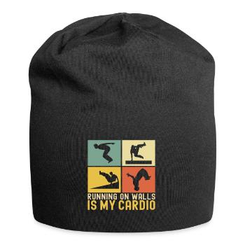 Parkour Freerunning - Bonnet en jersey - noir - Devant