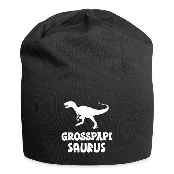 Grosspapi Saurus Großvater Opa Schweiz Opi - Jersey-Beanie - Schwarz - Vorne