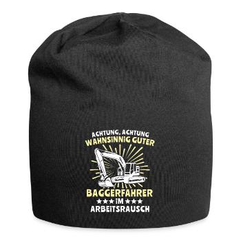 Baggerfuehrer Baggerfahrer - Jersey-Beanie - Schwarz - Vorne