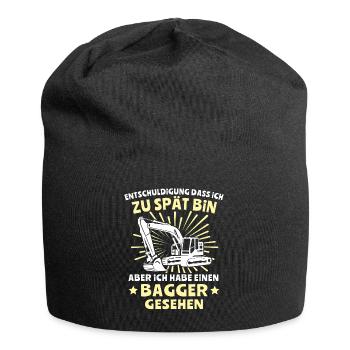 Baggerfuehrer Baggerfahrer - Jersey-Beanie - Schwarz - Vorne