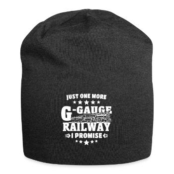 Model railway gauge G garden railway - Jersey Beanie - charcoal grey - Front