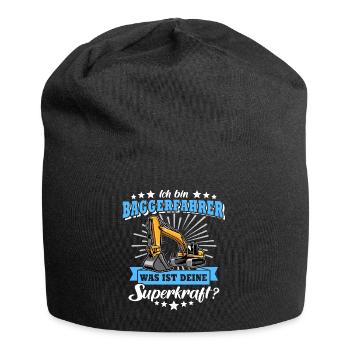 Baggerführer Bagger Baggerfahrer - Jersey-Beanie - Schwarz - Vorne
