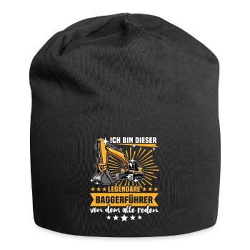 Baggerfuehrer Baggerfahrer - Jersey-Beanie - Schwarz - Vorne