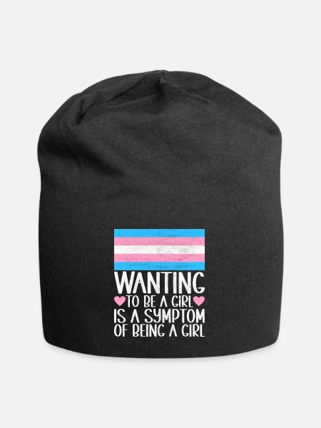 Transgender Trans LGBTQ - Jersey-Beanie - Schwarz