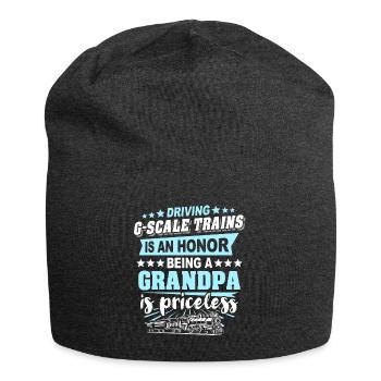 Voie ferrée de jardin G Opa - Bonnet en jersey - charbon - Devant